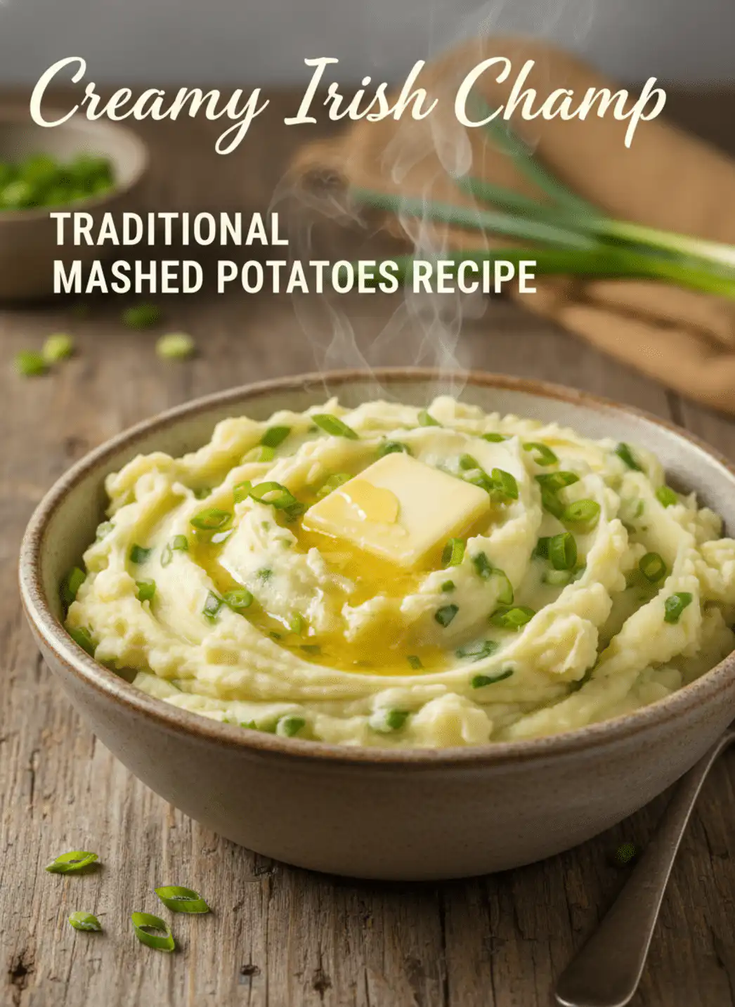 Irish Champ Mashed Potatoes with Scallions