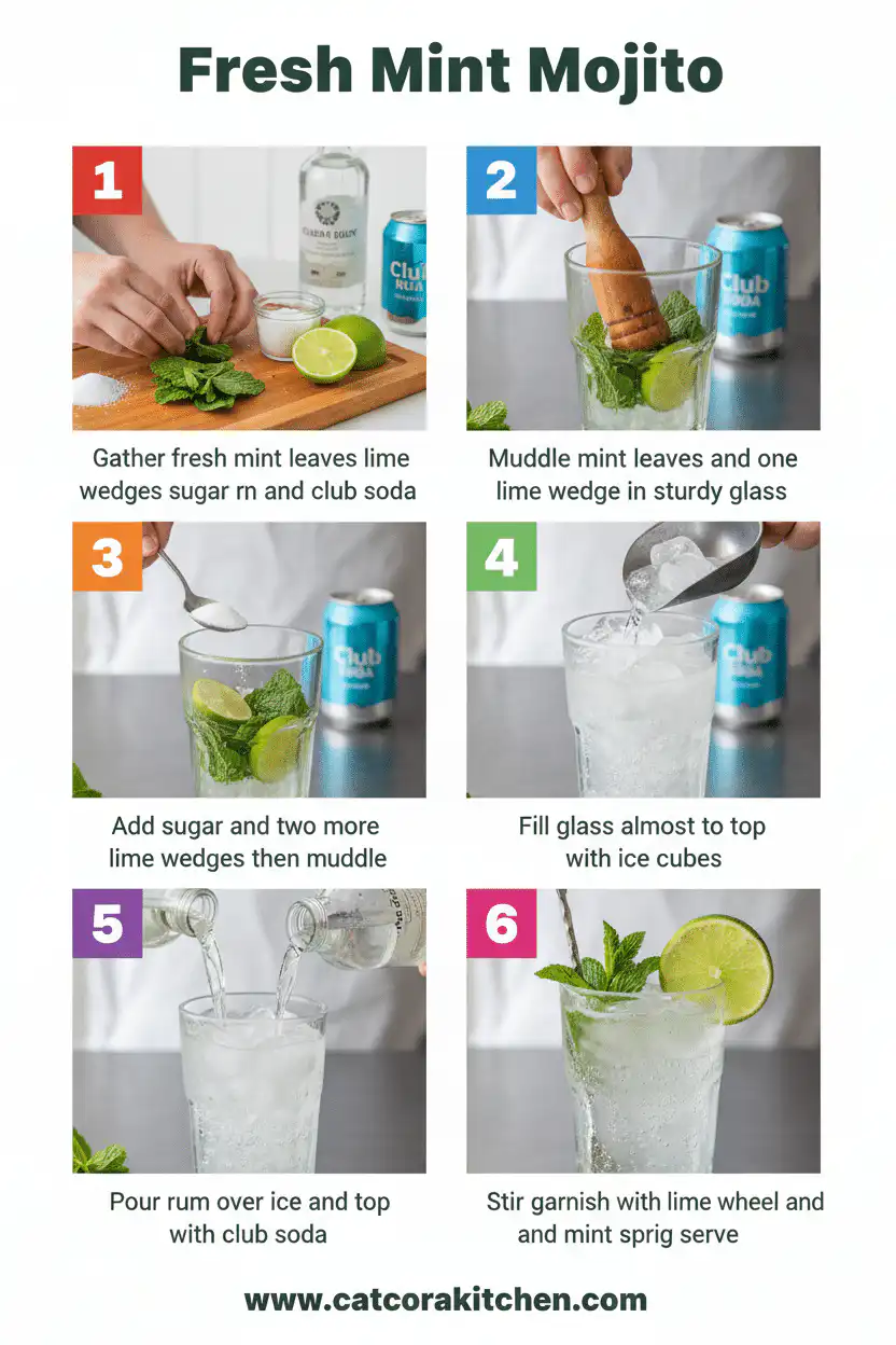 Fresh mint mojito How to Make 