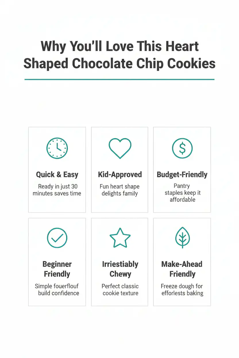 Why you'll love heart shaped chocolate chip cookies