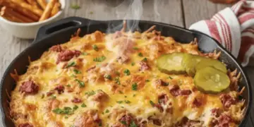 hot baked Reuben dip
