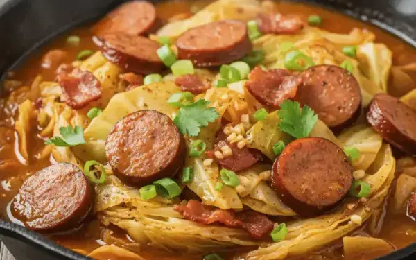 smothered cabbage