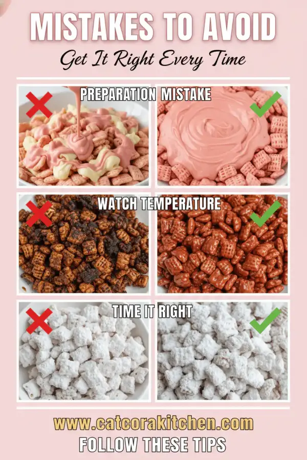 Strawberry shortcake puppy chow common mistakes