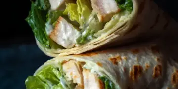 chicken caesar wrap