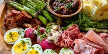 easter charcuterie board