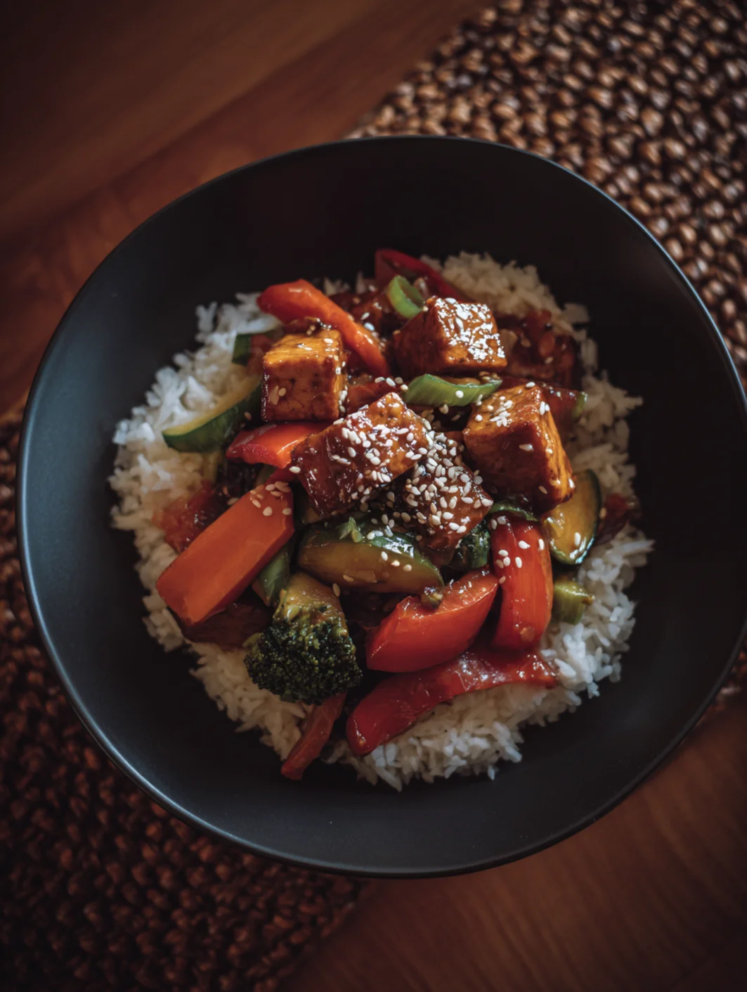 Sesame Ginger Tofu Stir Fry – Quick Vegan Dinner