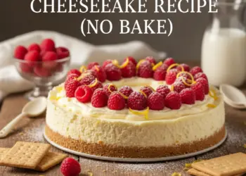 5 ingredient cheesecake recipe featured