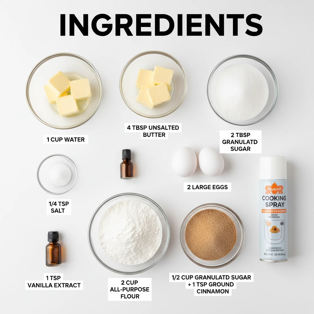 air fryer churros recipe ingredients