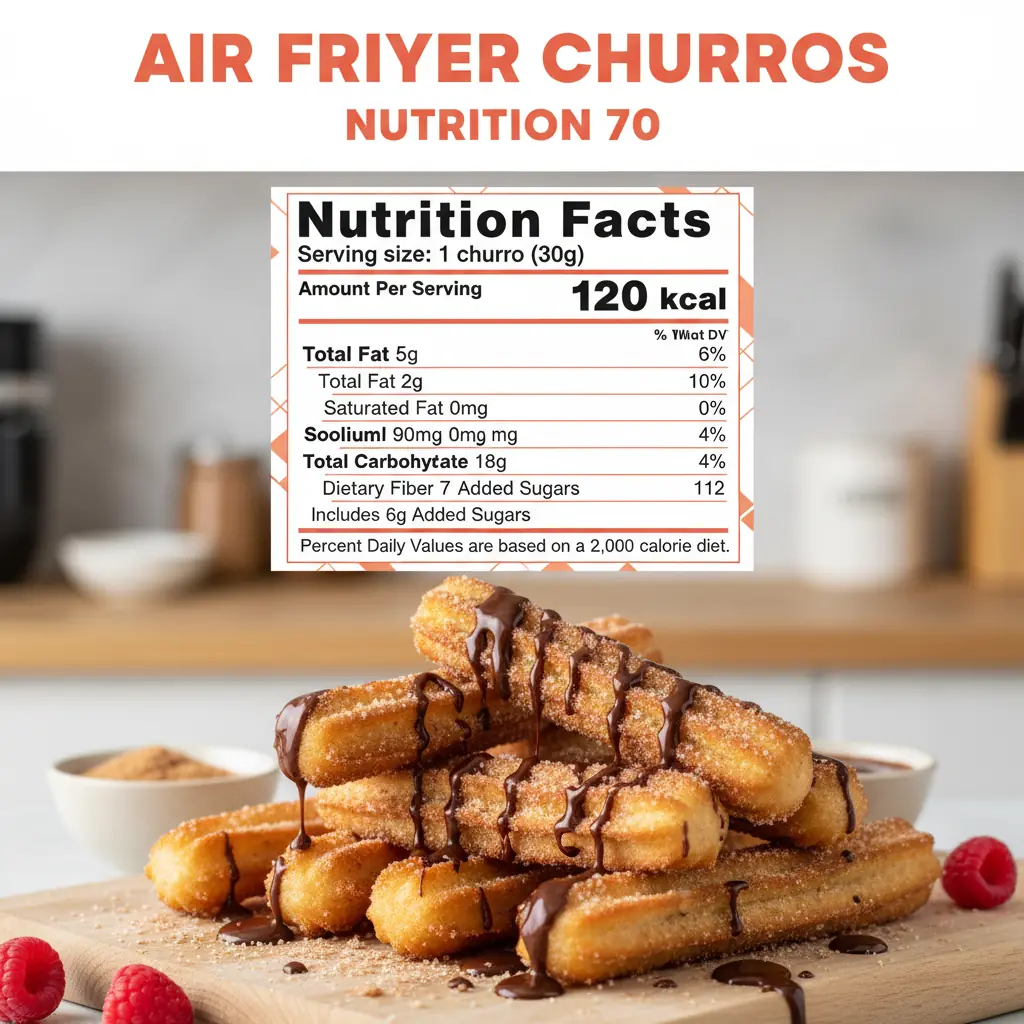 air fryer churros recipe nutritional information