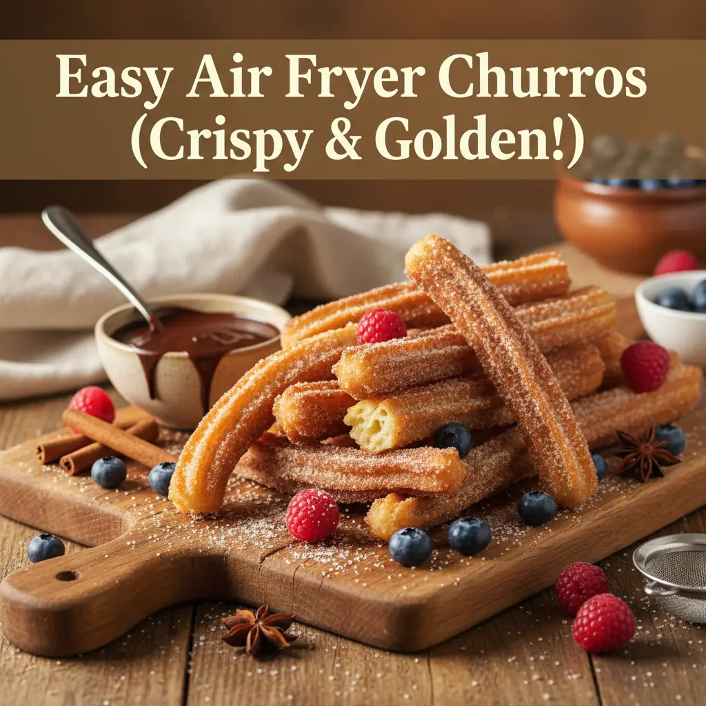 air fryer churros recipe recipeCard1