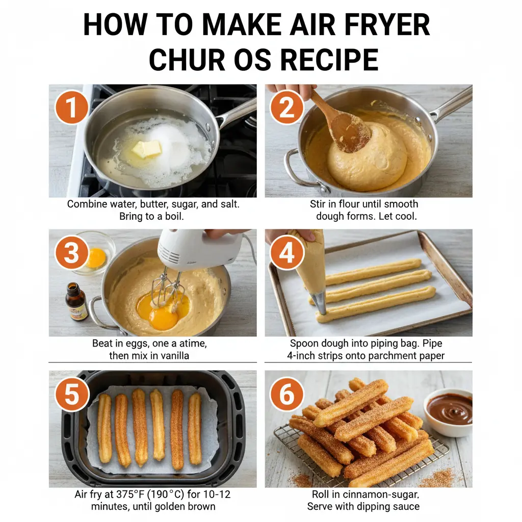 How to make air fryer churros recipe