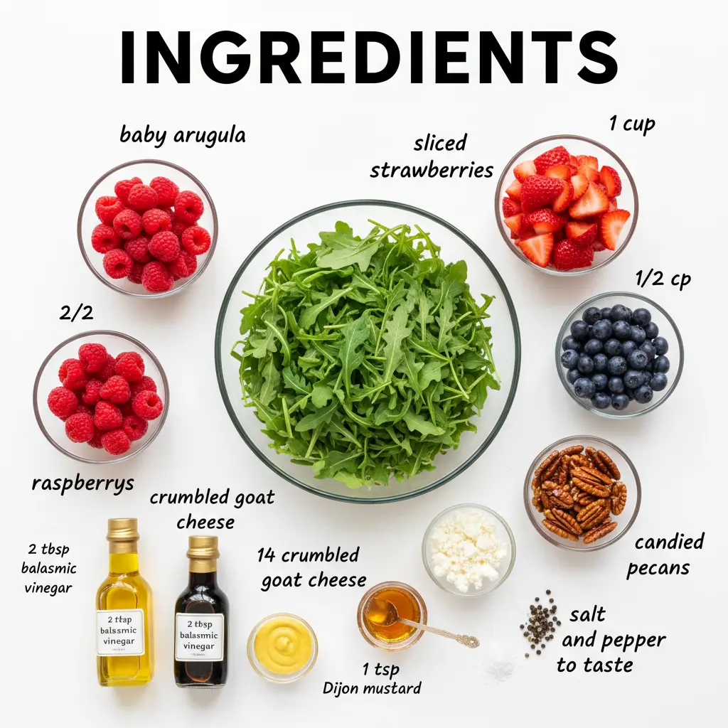 arugula berry salad recipe ingredients