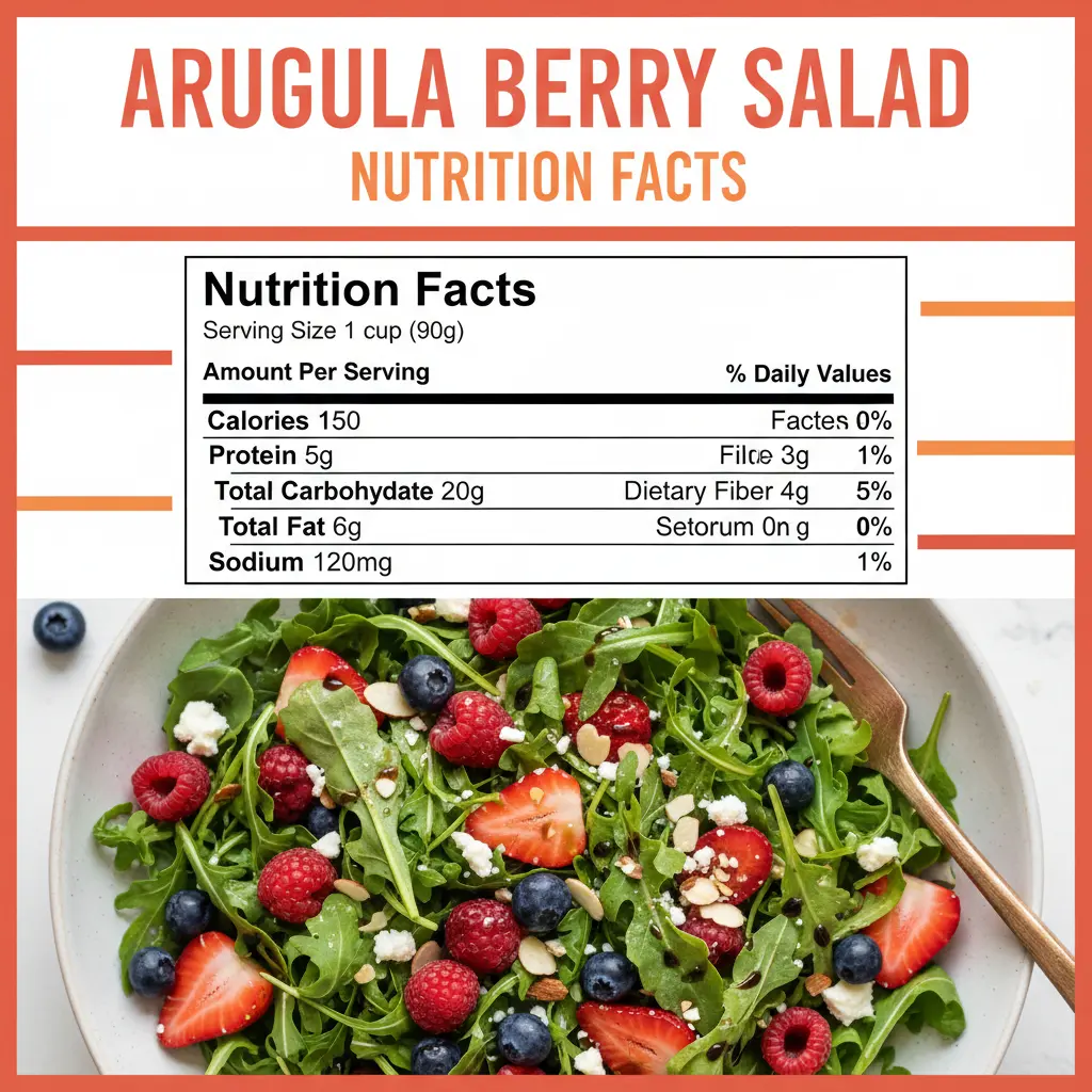 arugula berry salad recipe nutritional information