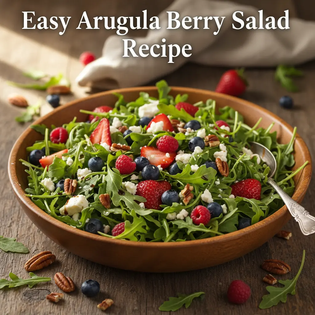 arugula berry salad recipe recipeCard1