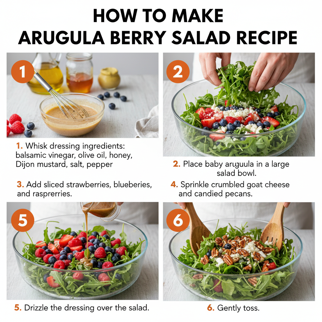 How to make arugula berry salad recipe