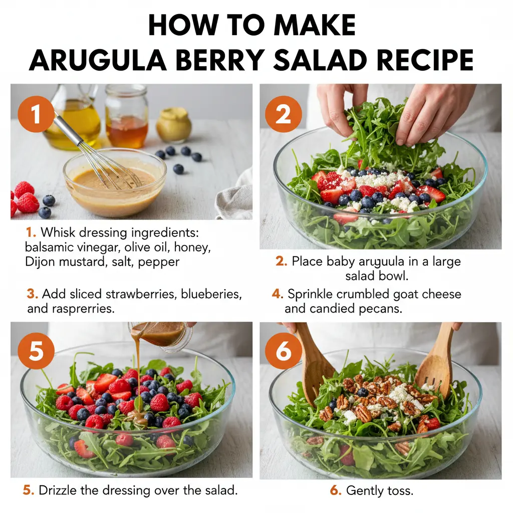 How to make arugula berry salad recipe