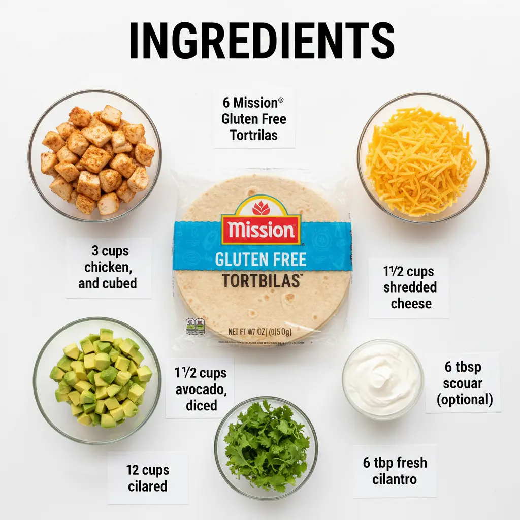 baked avocado chicken burritos ingredients