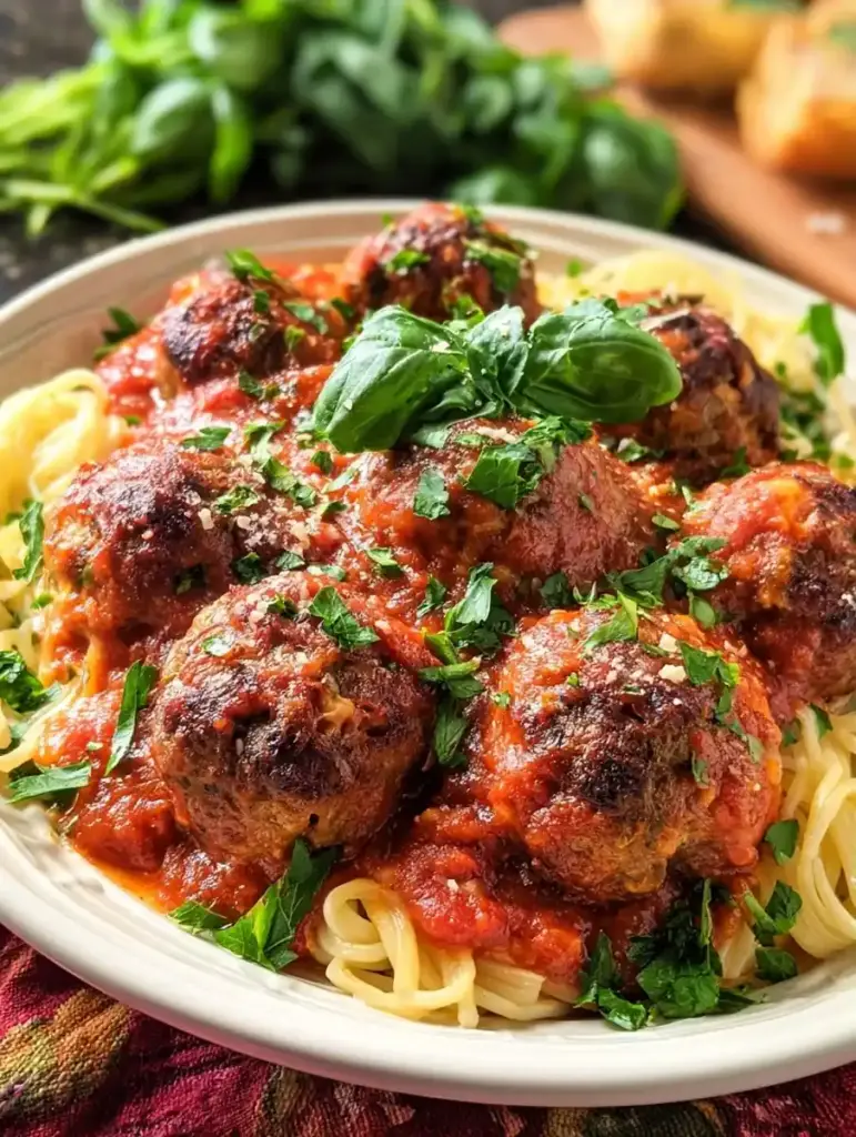 baked Italian meatballs recipe recipeCard1