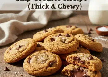 bakery style chocolate chip cookies recipe featured