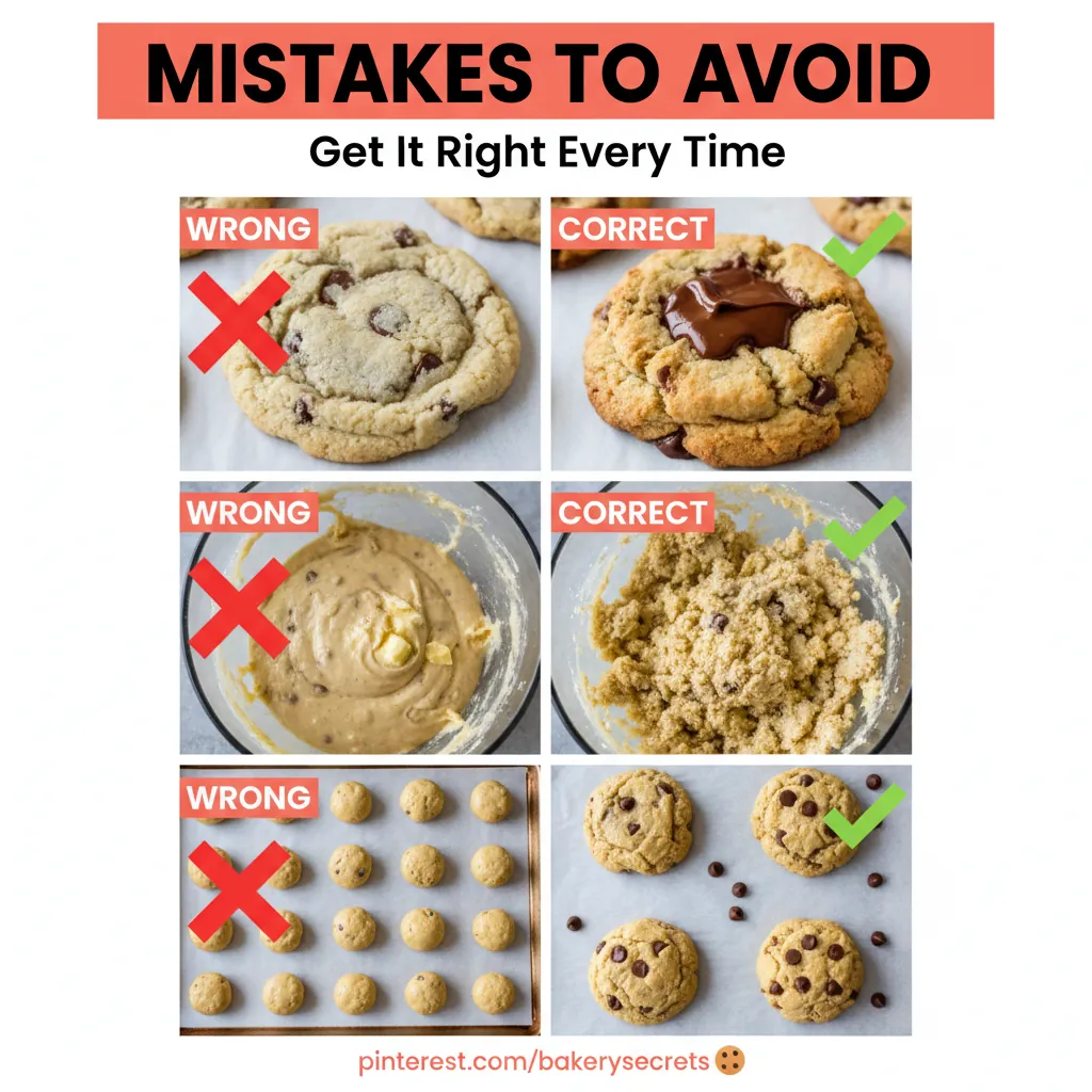 bakery style chocolate chip cookies recipe common mistakes