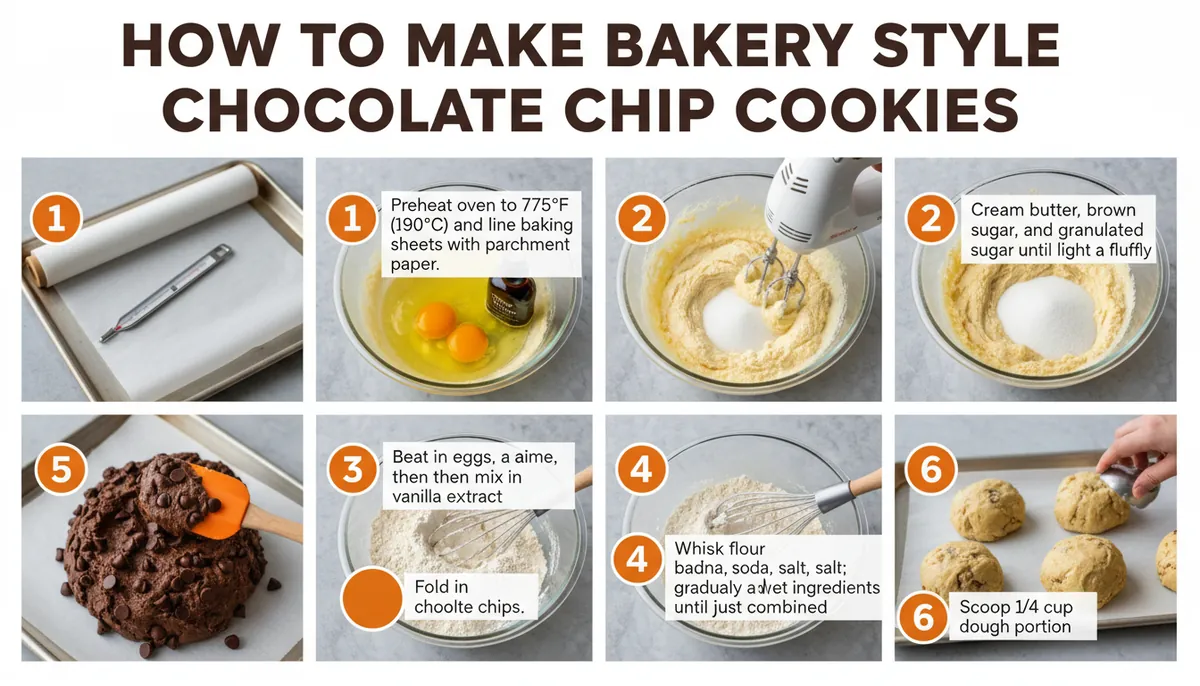 How to make bakery style chocolate chip cookies