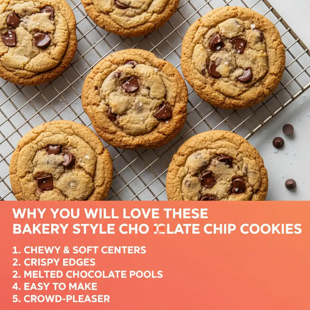 Why you'll love bakery style chocolate chip cookies