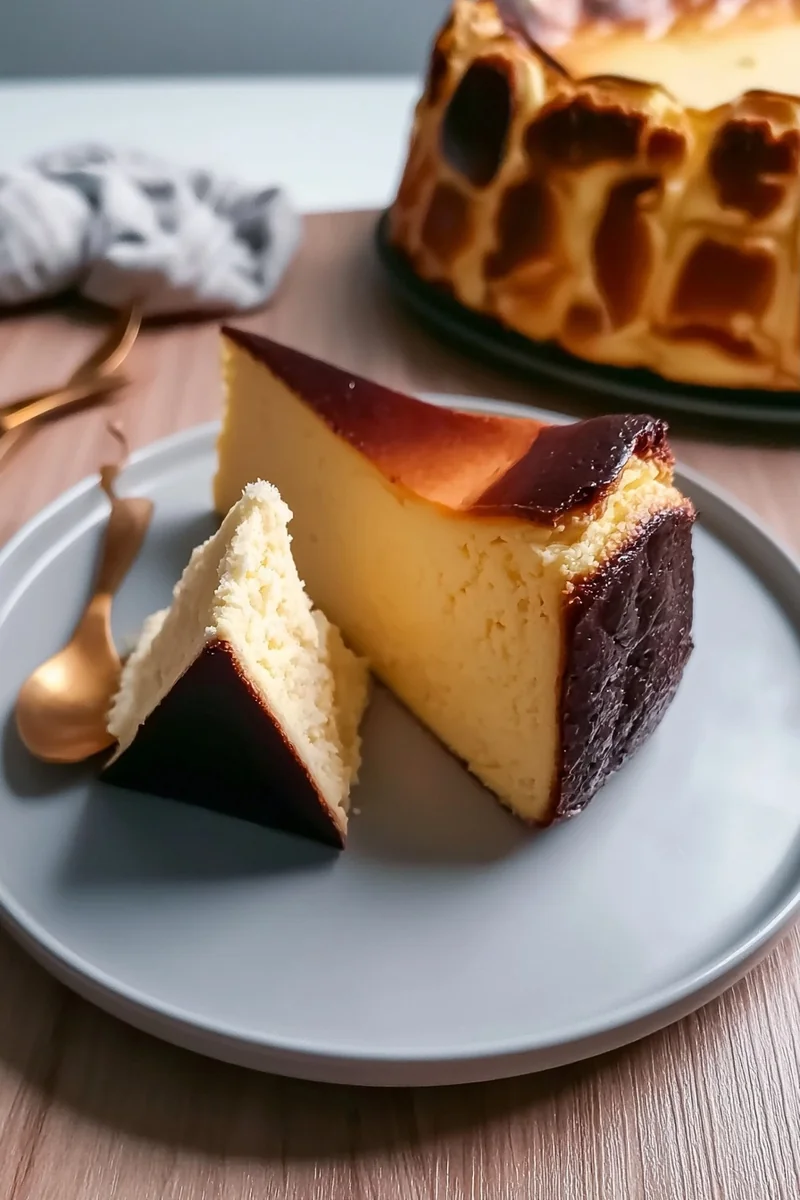 basque cheesecake recipe featured