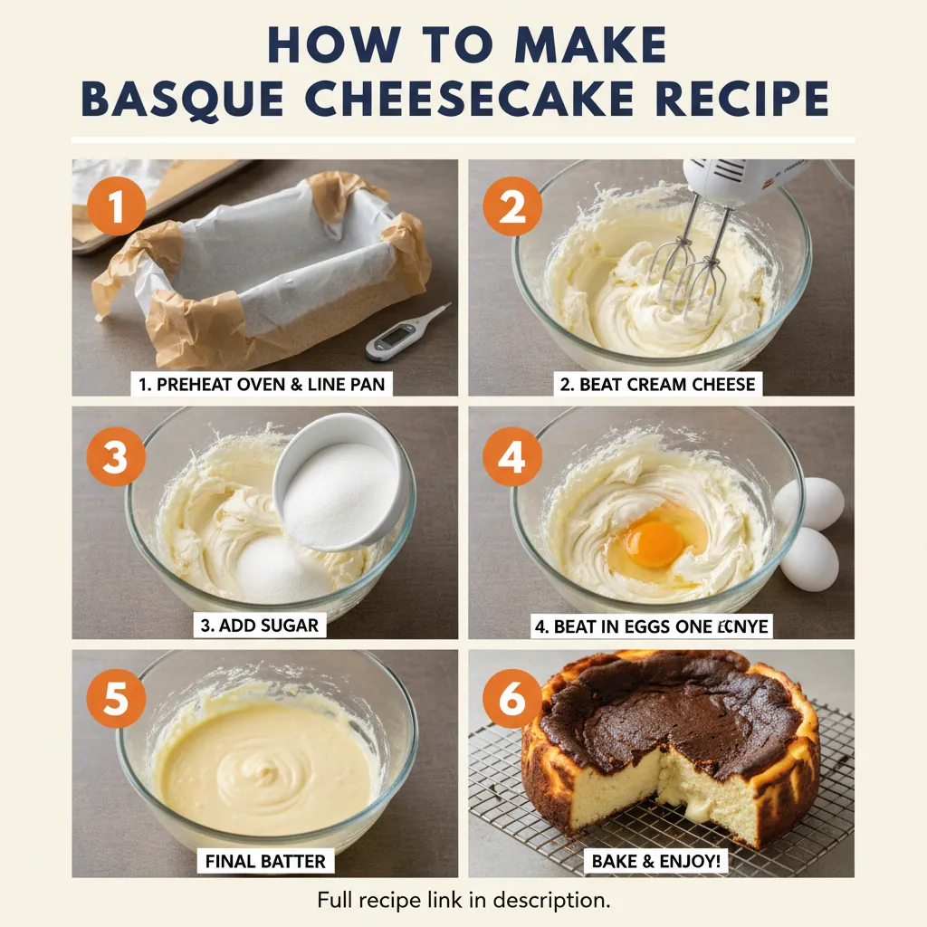 How to make basque cheesecake recipe
