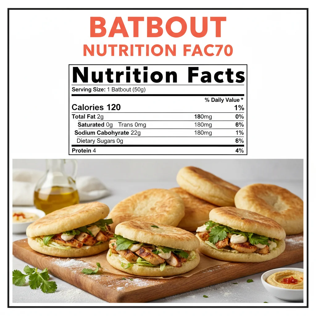 batbout recipe nutritional information