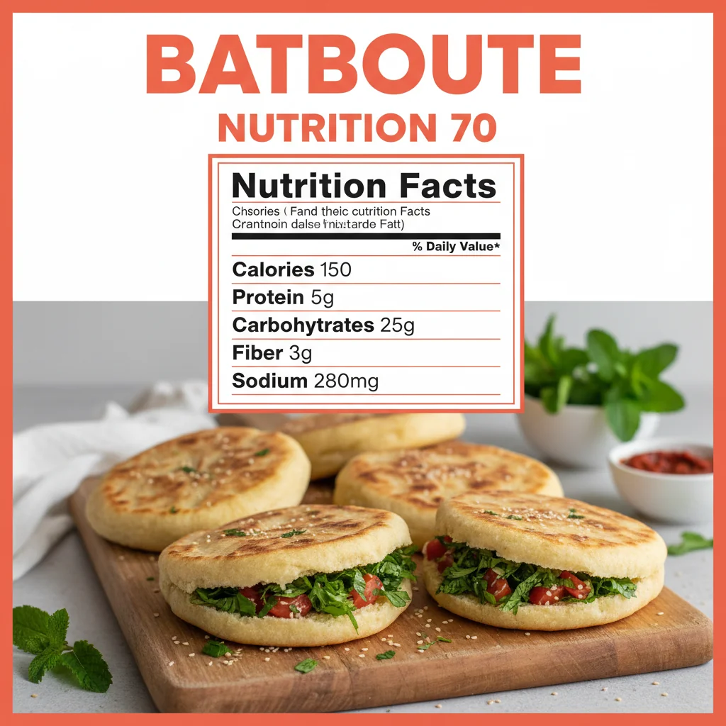 batboute recipe nutritional information