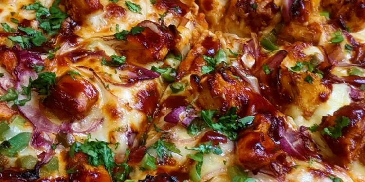 bbq chicken pizza recipe featured