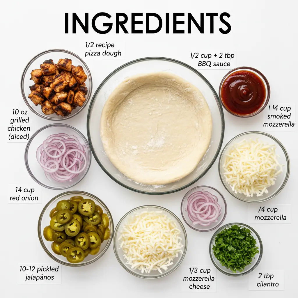 bbq chicken pizza recipe ingredients