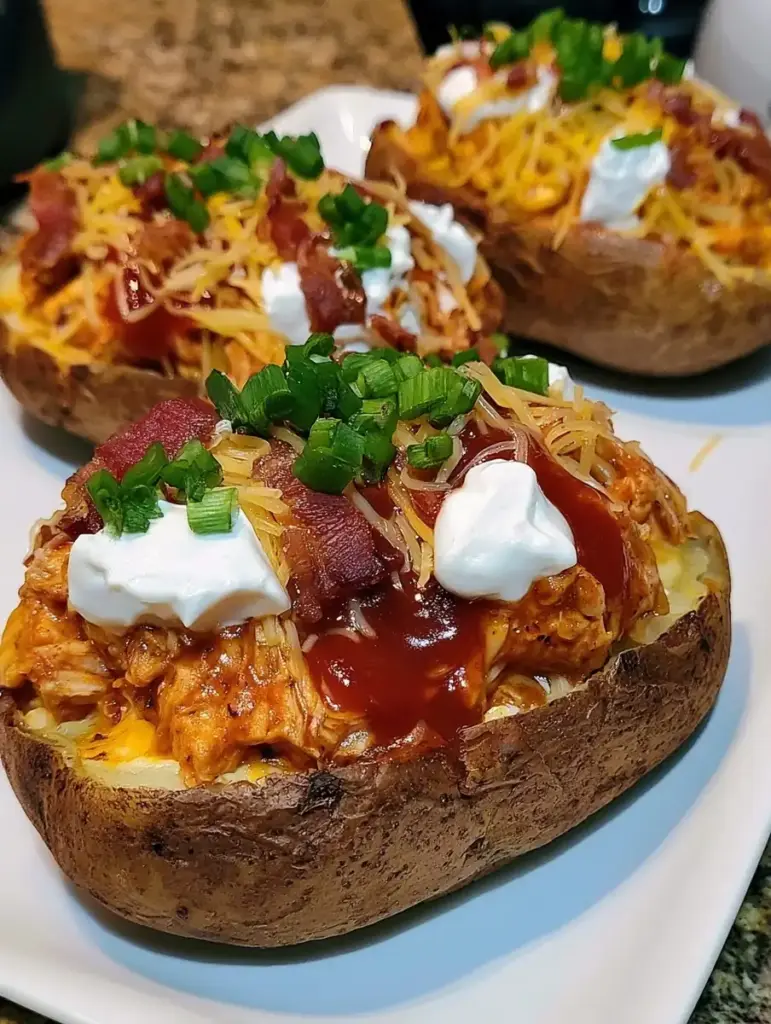 bbq chicken stuffed potatoes recipeCard1
