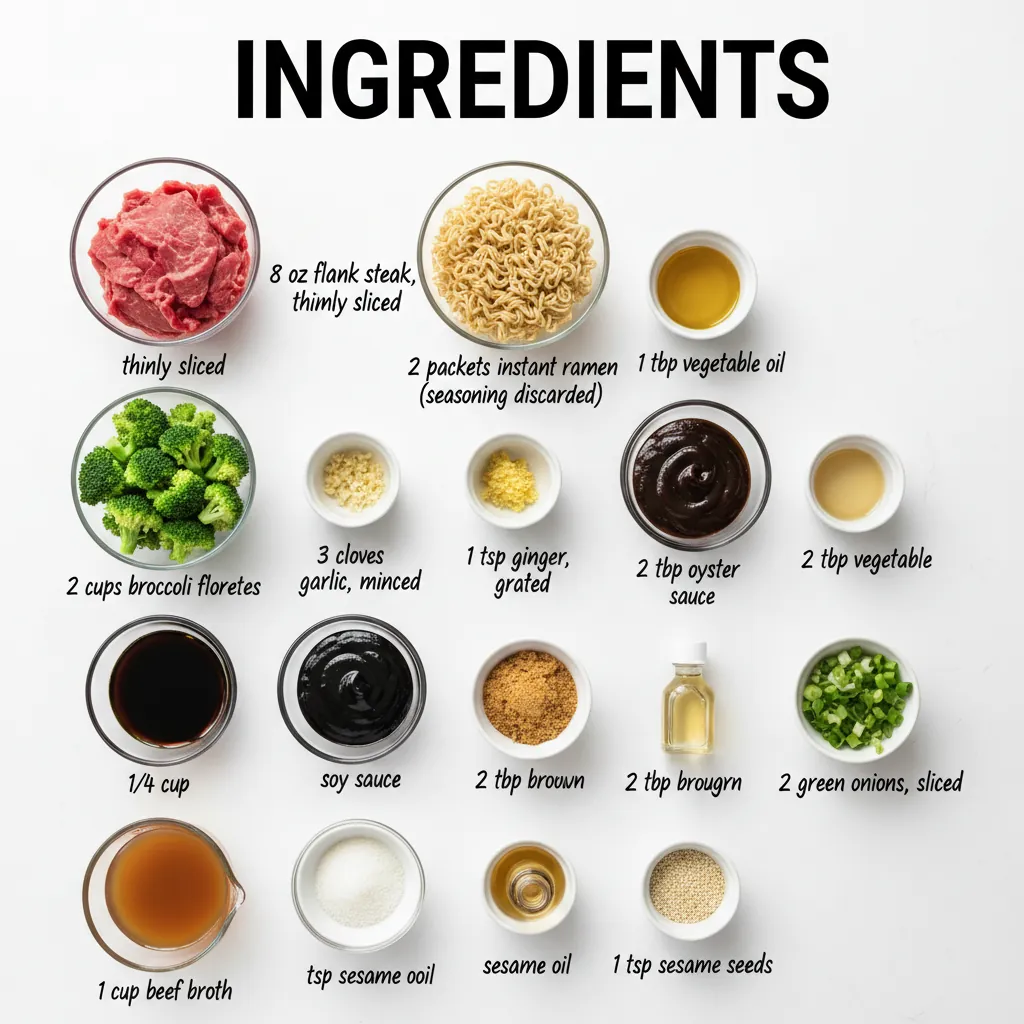 beef broccoli ramen recipe ingredients