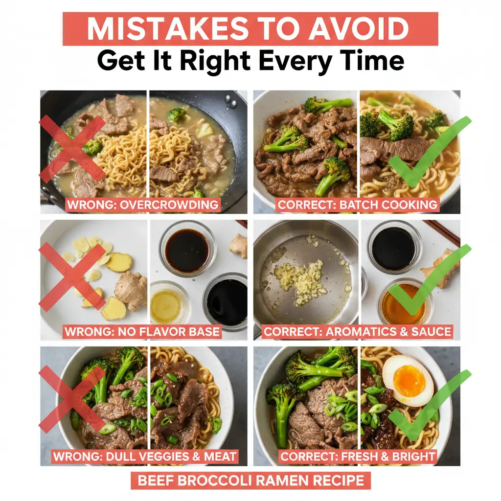 beef broccoli ramen recipe common mistakes