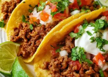 beef tacos recipe featured