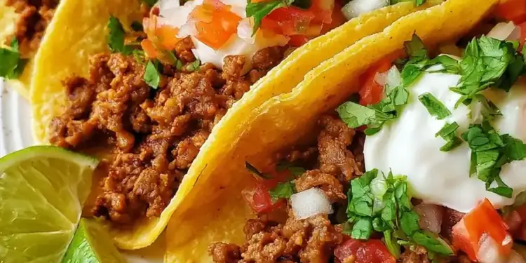beef tacos recipe featured