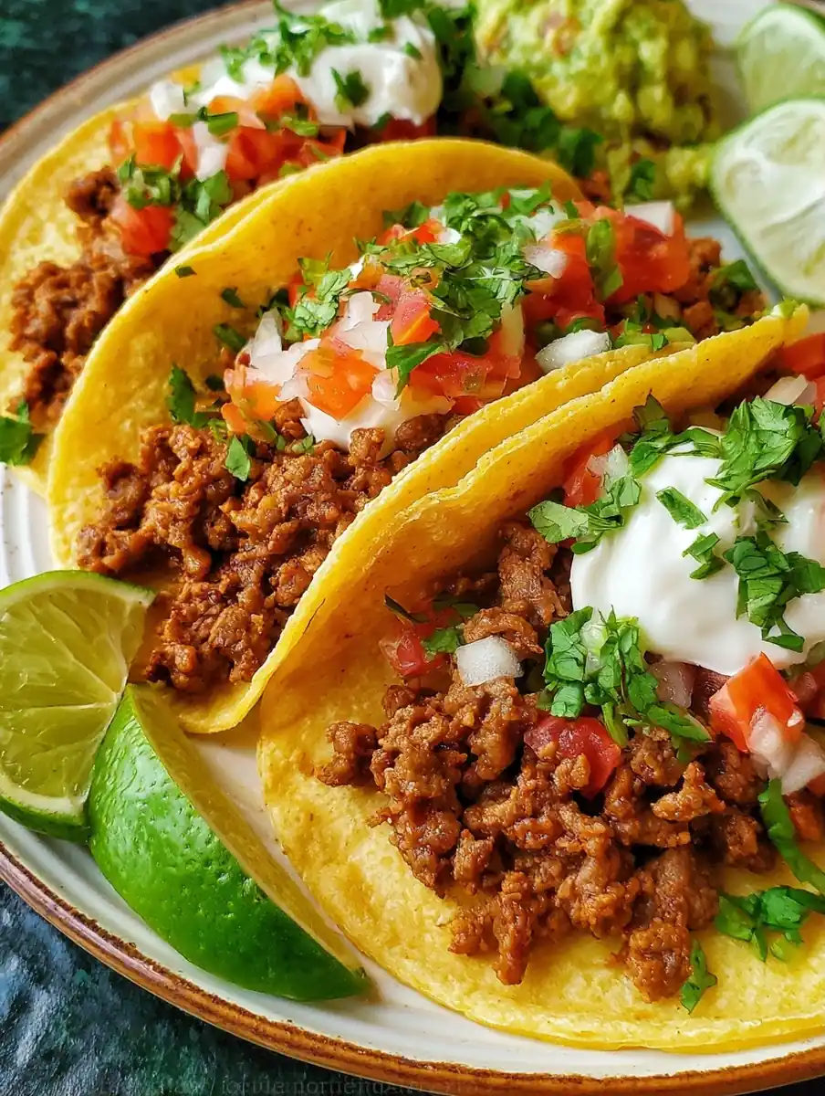 beef tacos recipe featured