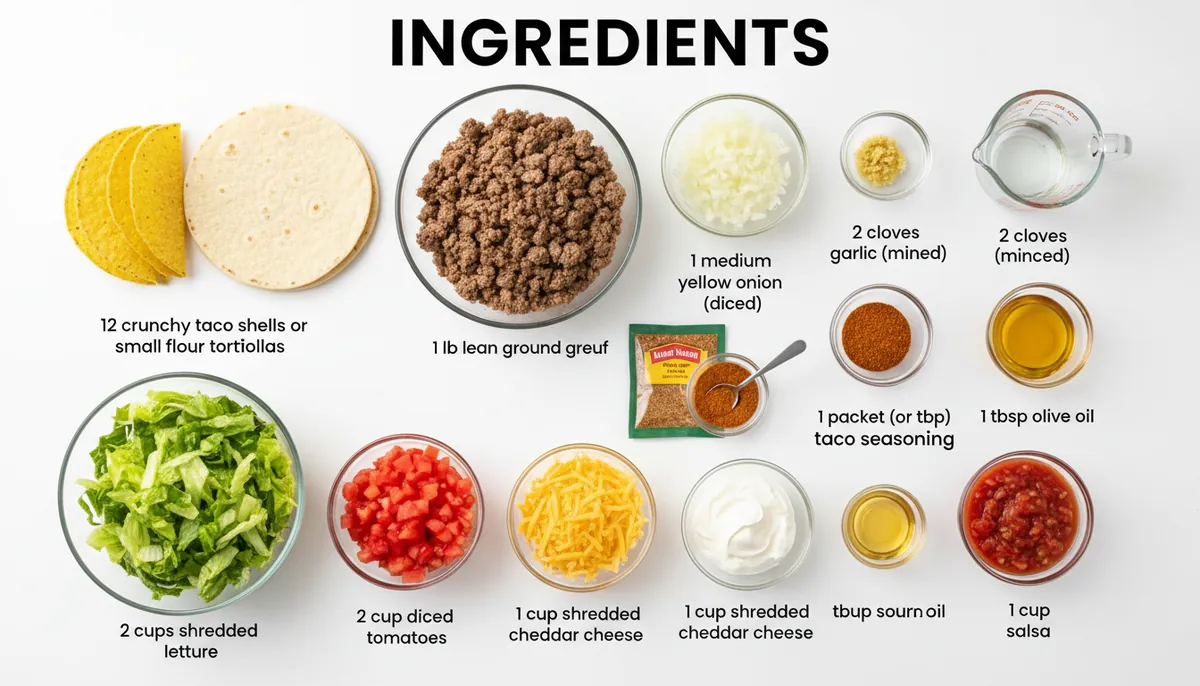 beef tacos recipe ingredients