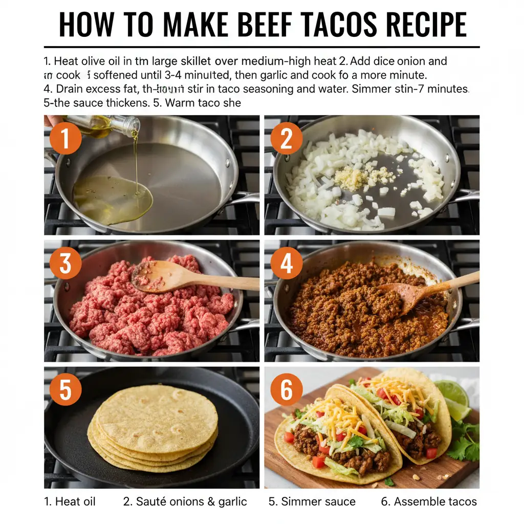 How to make beef tacos recipe