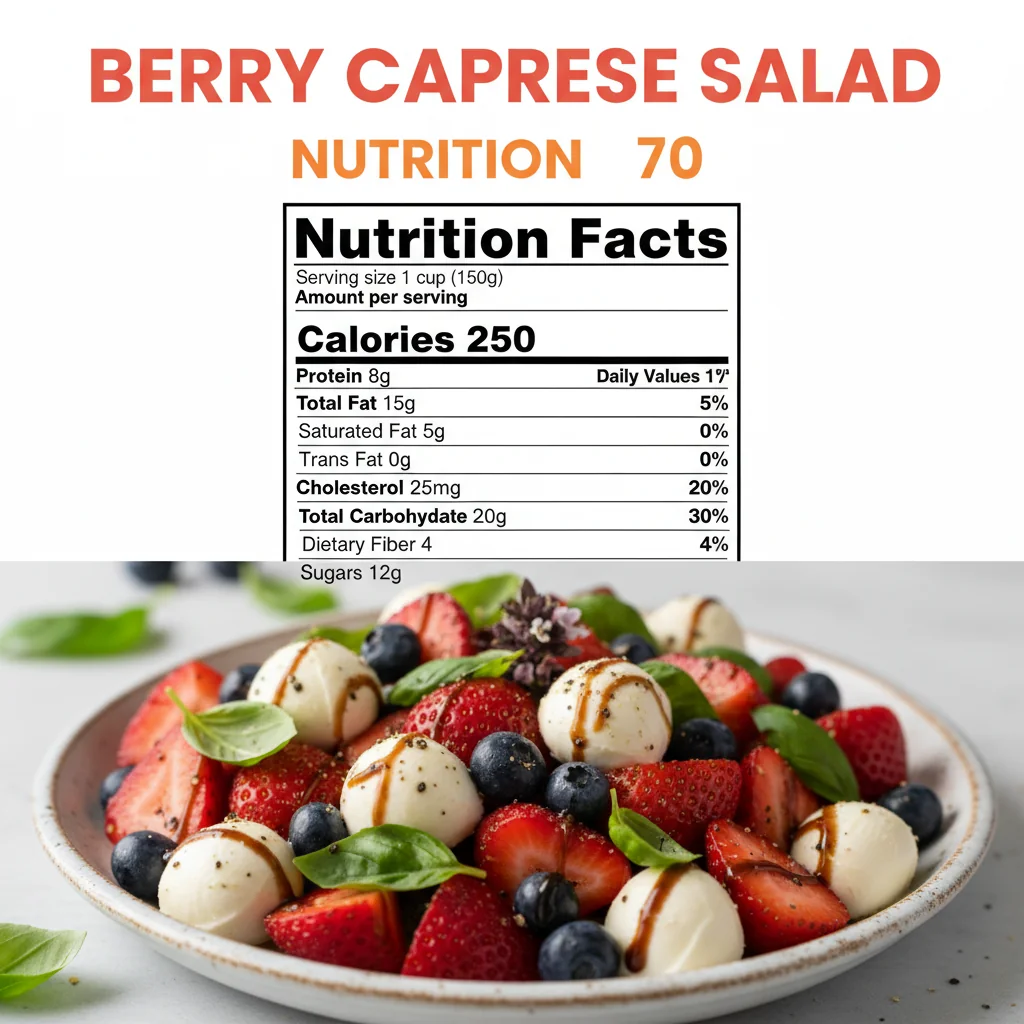 berry caprese salad recipe nutritional information