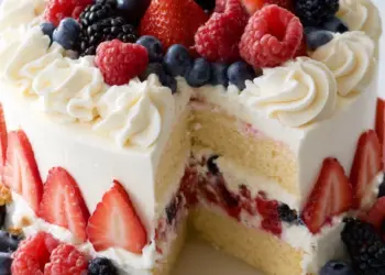berry chantilly cake recipe featured