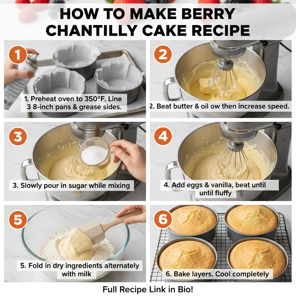 How to make berry chantilly cake recipe
