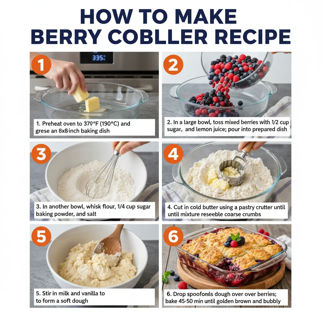 How to make berry cobbler recipe