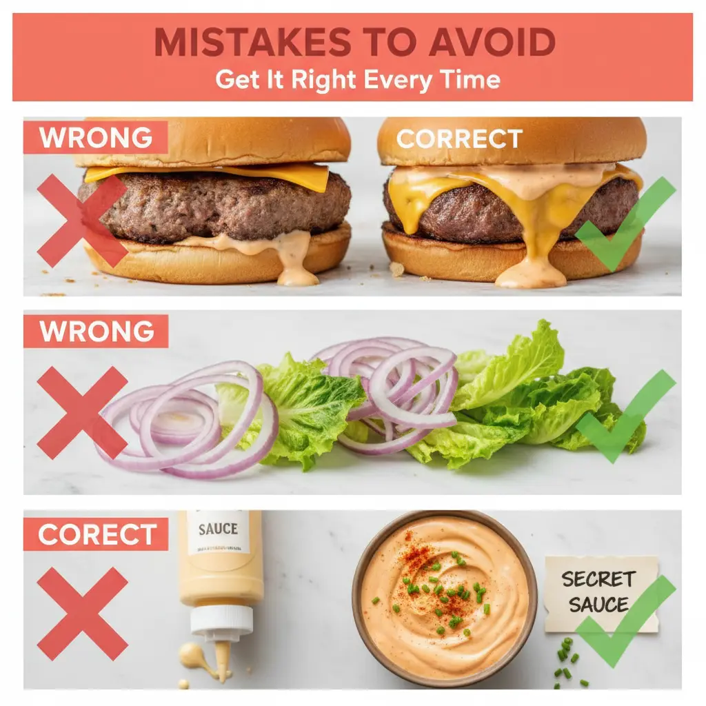 best cheeseburger with secret sauce common mistakes