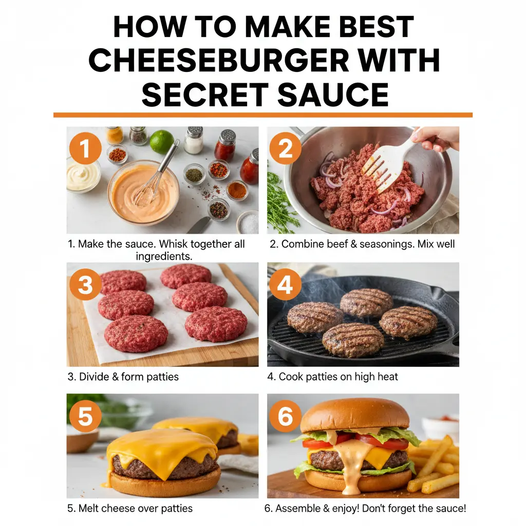 How to make best cheeseburger with secret sauce