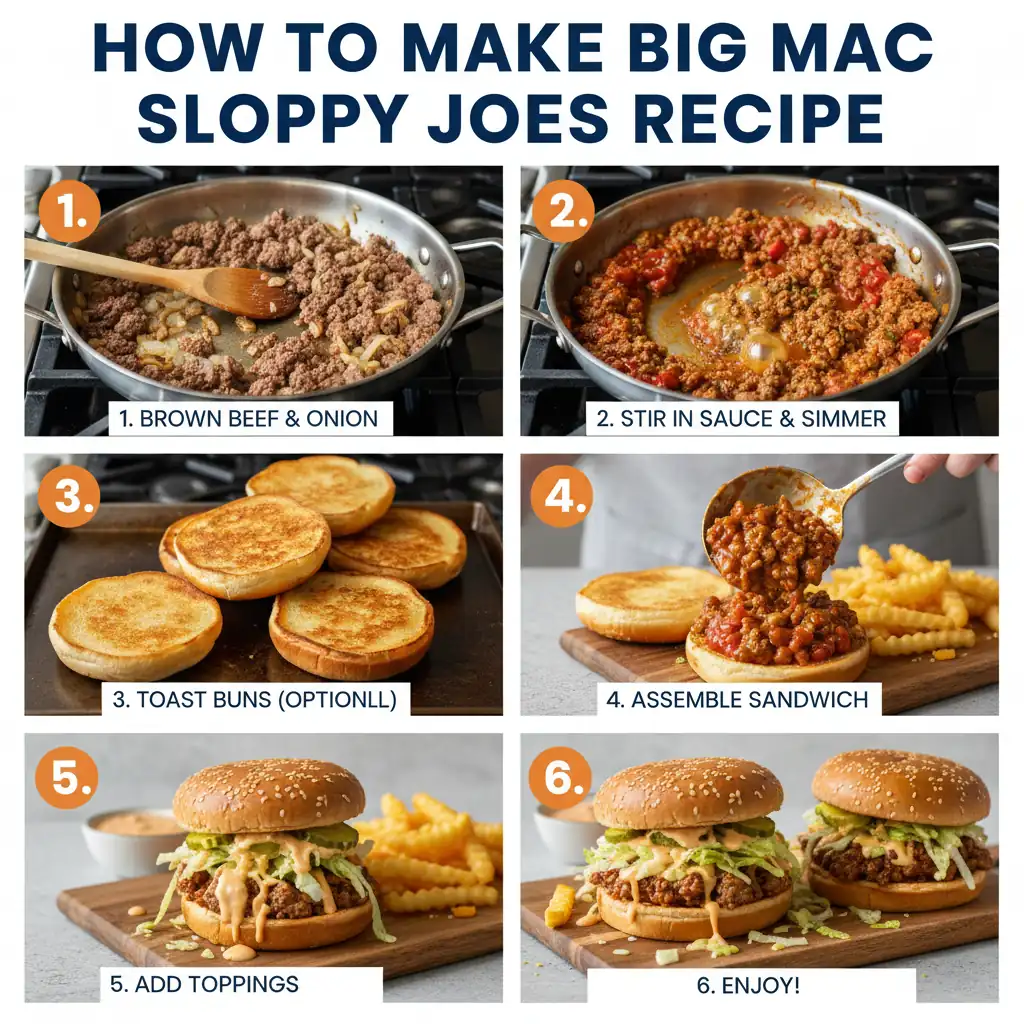 How to make Big Mac Sloppy Joes recipe