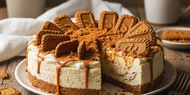 biscoff cheesecake recipe featured