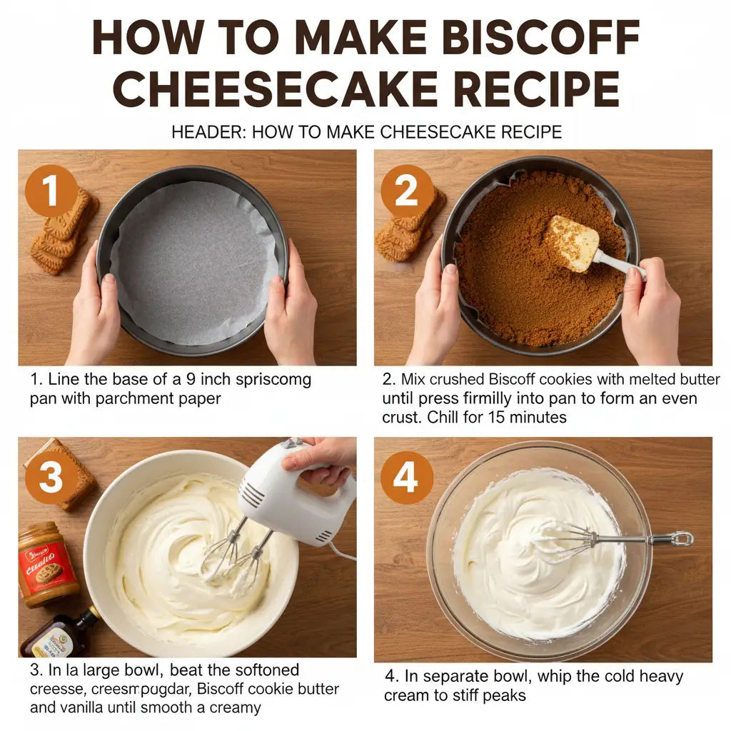 How to make biscoff cheesecake recipe