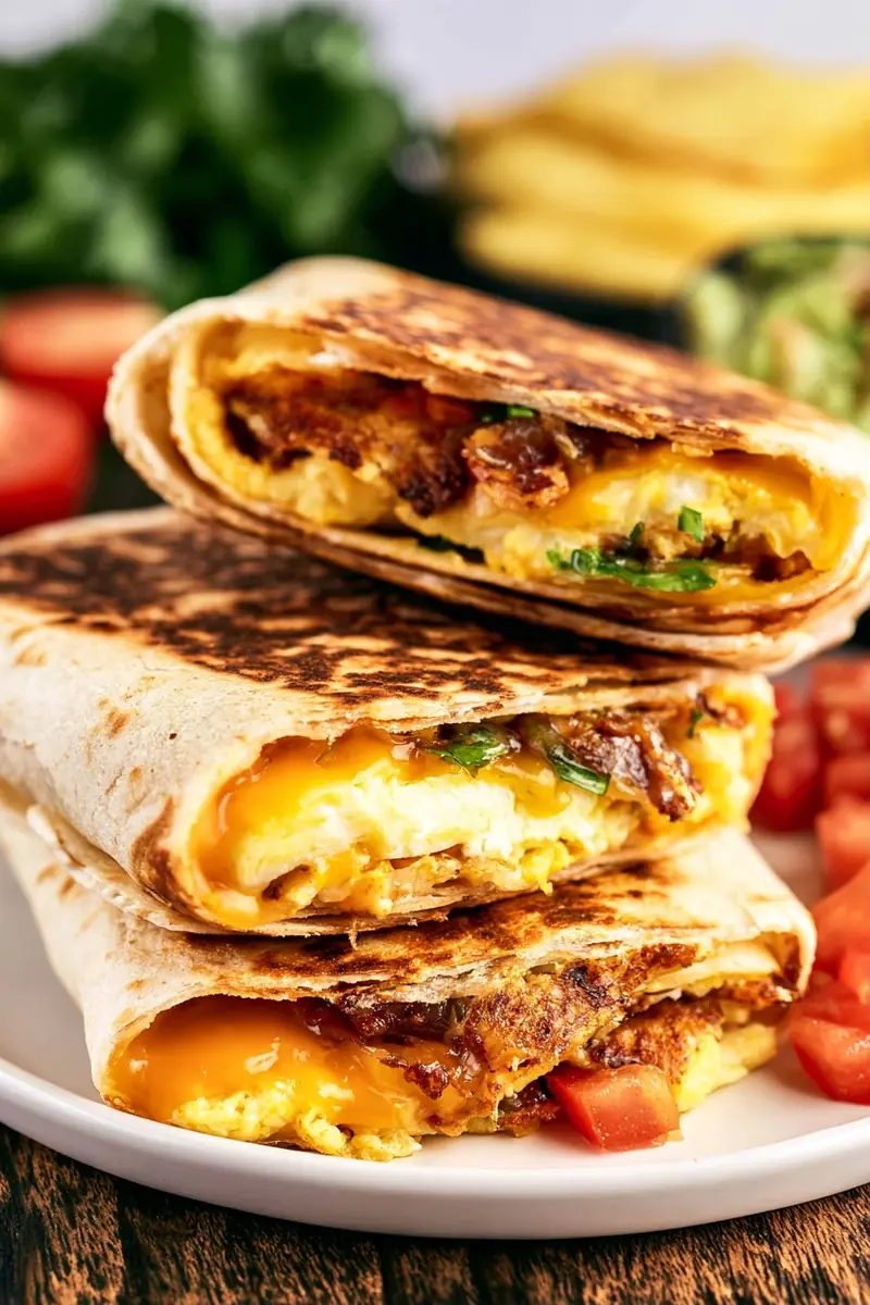 breakfast crunchwrap recipe featured