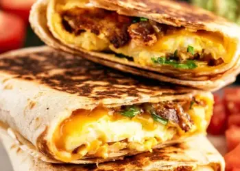 breakfast crunchwrap recipe featured